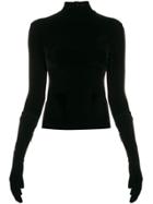 Richard Quinn Gloved Sleeve Sweatshirt - Black