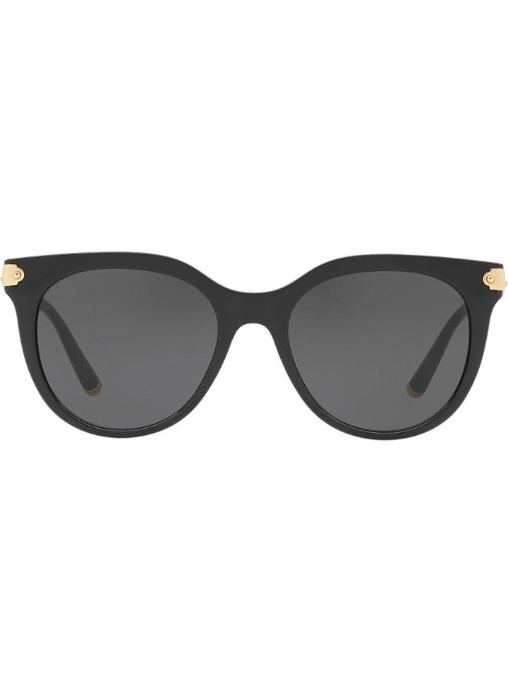 Dolce & Gabbana Eyewear Round Tinted Sunglasses - Black