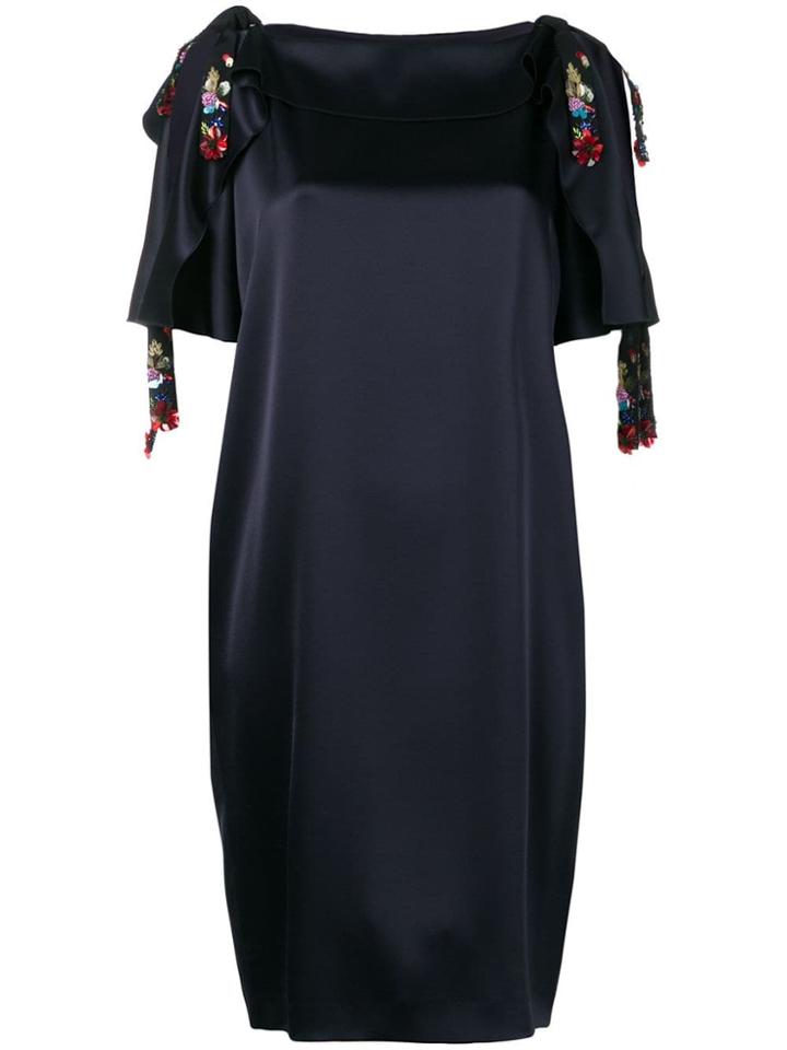 Escada Tie Details Dress - Blue