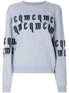 Mcq Alexander Mcqueen Embroidered Logo Sweatshirt - Grey
