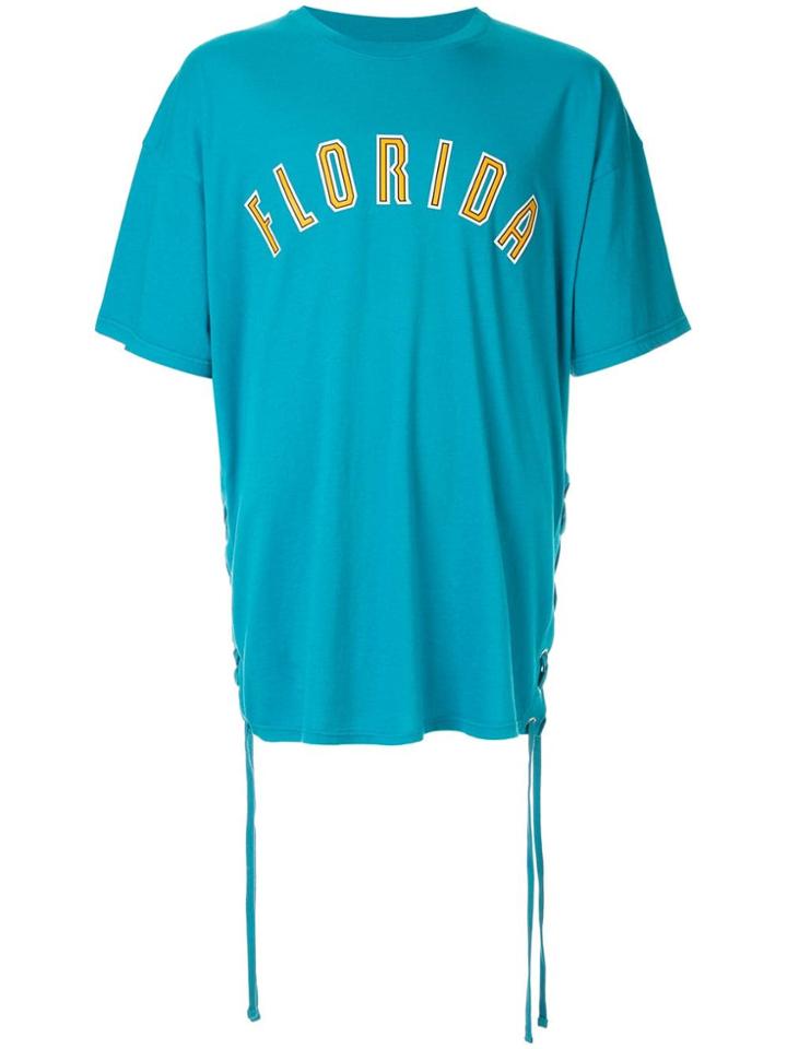 Faith Connexion Florida Lace-up T-shirt - Blue