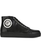 Versus Lion Head High-tops, Women's, Size: 38, Black, Leather/rubber