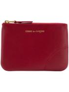 Comme Des Garçons Homme Zipped Purse - Red