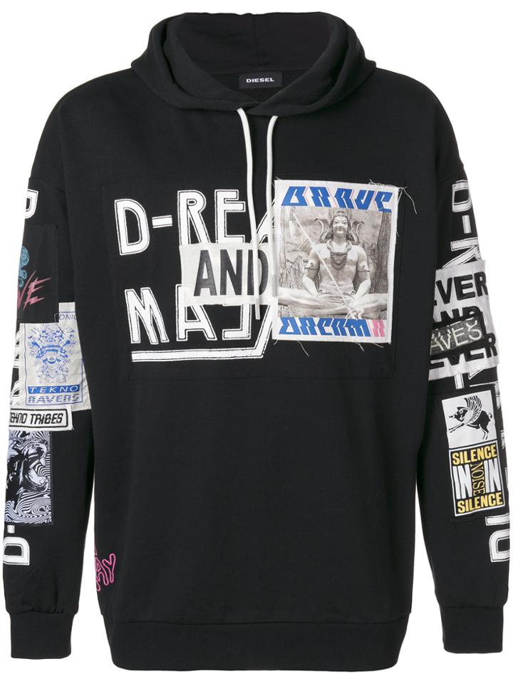 Diesel S-jack-wa Hoodie - Black