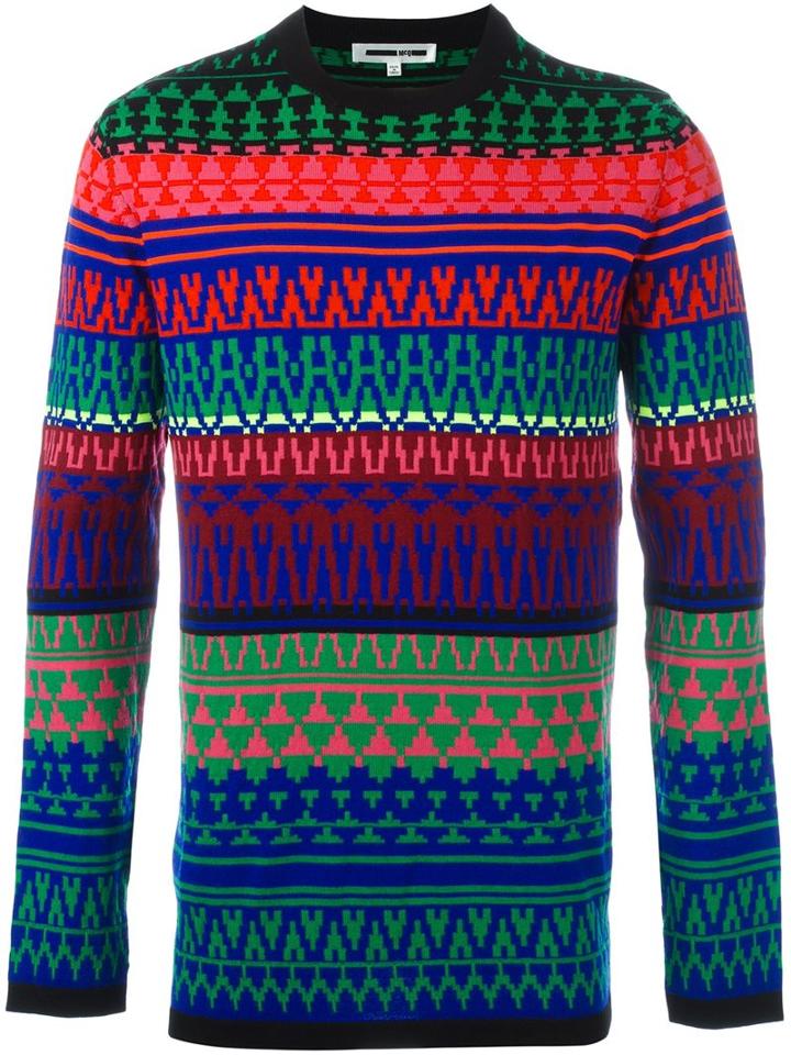 Mcq Alexander Mcqueen Fair Isle Knit Jumper