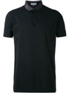 Lanvin - Silky Collar Polo Shirt - Men - Cotton - Xxxl, Black, Cotton