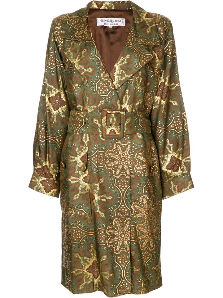 Yves Saint Laurent Vintage Belted Trench Coat - Brown
