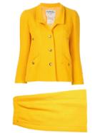 Chanel Pre-owned Cc Setup Suit Jacket Skirt - Yellow