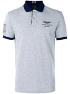 Hackett Chest Print Polo Shirt, Men's, Size: Medium, Grey, Cotton