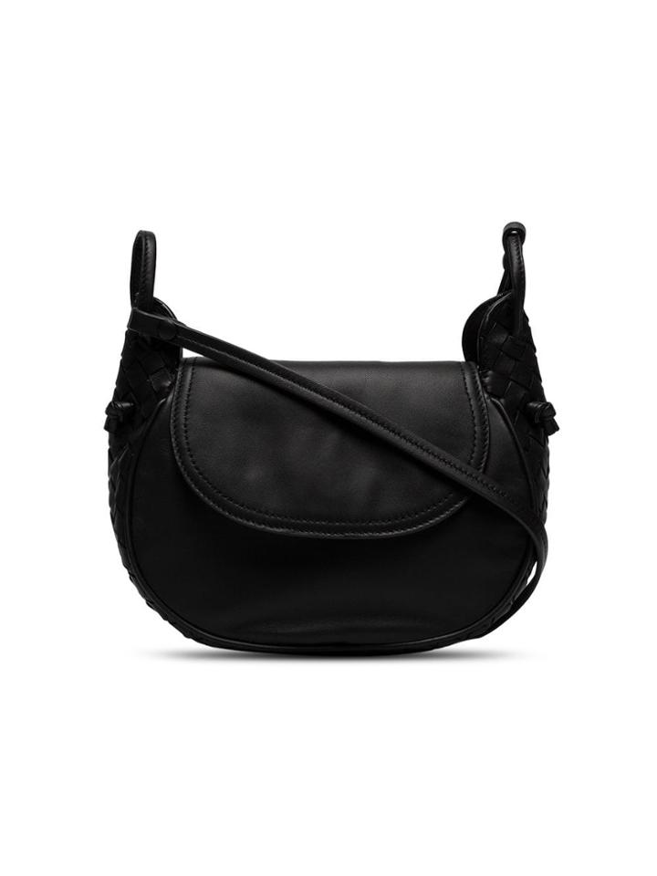 Bottega Veneta Leather Crossbody Bag - Black