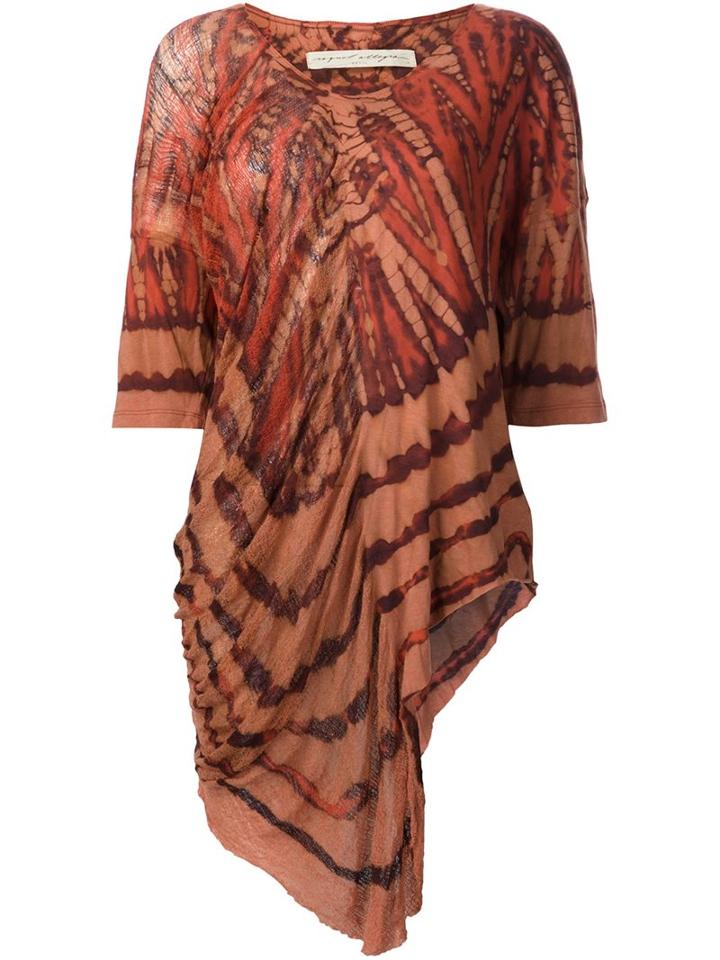Raquel Allegra Shredded Tie-dye T-shirt