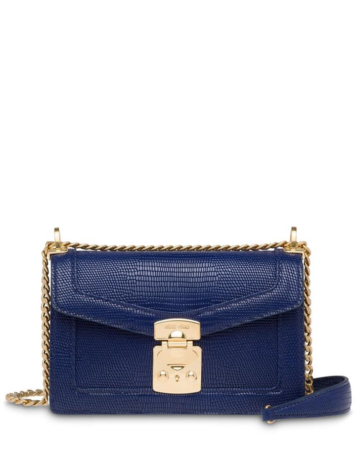 Miu Miu Miu Confidential Shoulder Bag - Blue