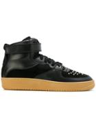 Red Valentino Studded Hi-top Sneakers - Black