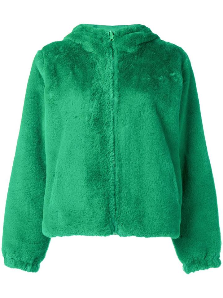 P.a.r.o.s.h. Faux Fur Reversible Jacket - Green