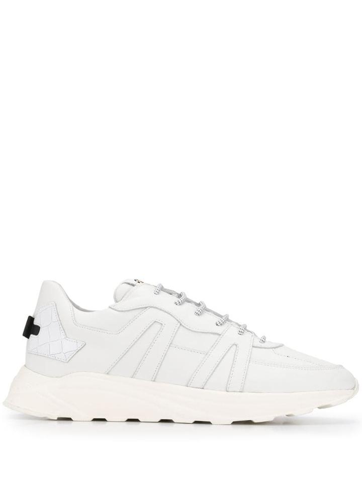 Hide & Jack Ridged Low-top Sneakers - White