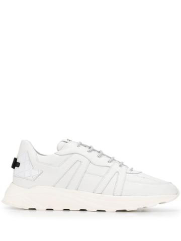 Hide & Jack Ridged Low-top Sneakers - White