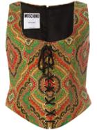 Moschino Vintage Paisley Print Bustier, Women's, Size: 46