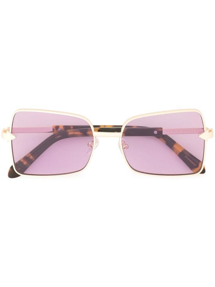 Karen Walker Wisdom Square-frame Sunglasses - Purple