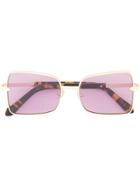 Karen Walker Wisdom Square-frame Sunglasses - Purple