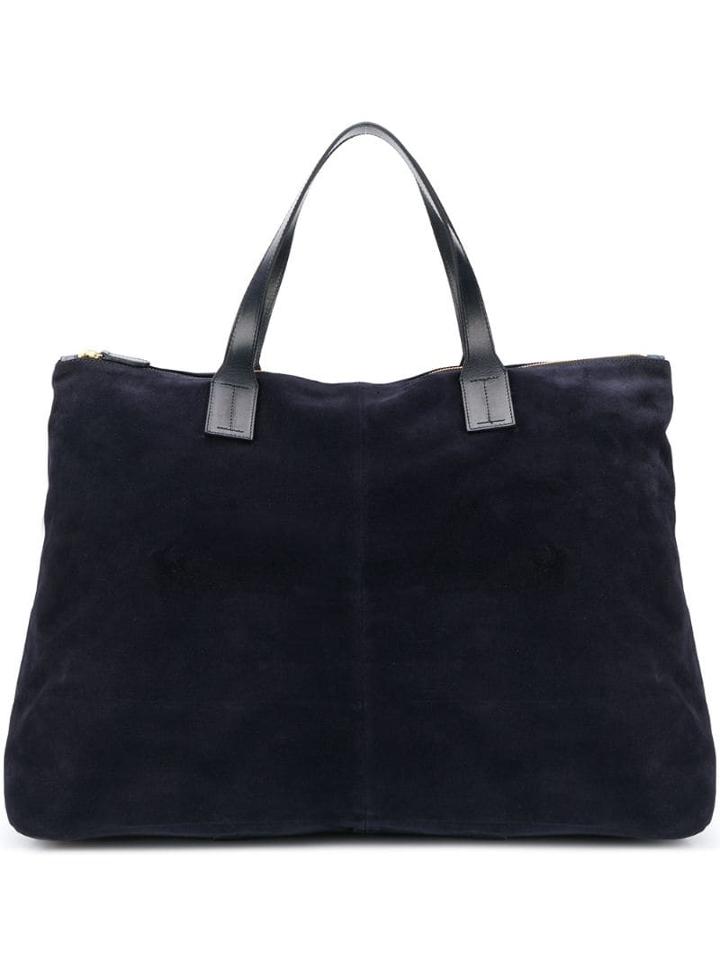 Closed Suede Weekender Bag - Blue