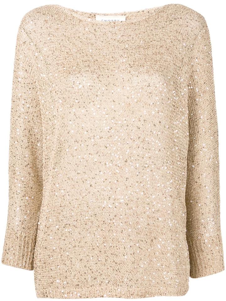 Snobby Sheep Sequinned Top - Neutrals