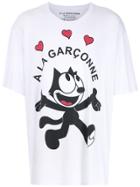 À La Garçonne À La Garçonne + Hering 'felix Corações' T-shirt - White