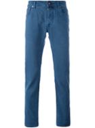 Jacob Cohen Slim-fit Trousers, Men's, Size: 36, Blue, Cotton/spandex/elastane
