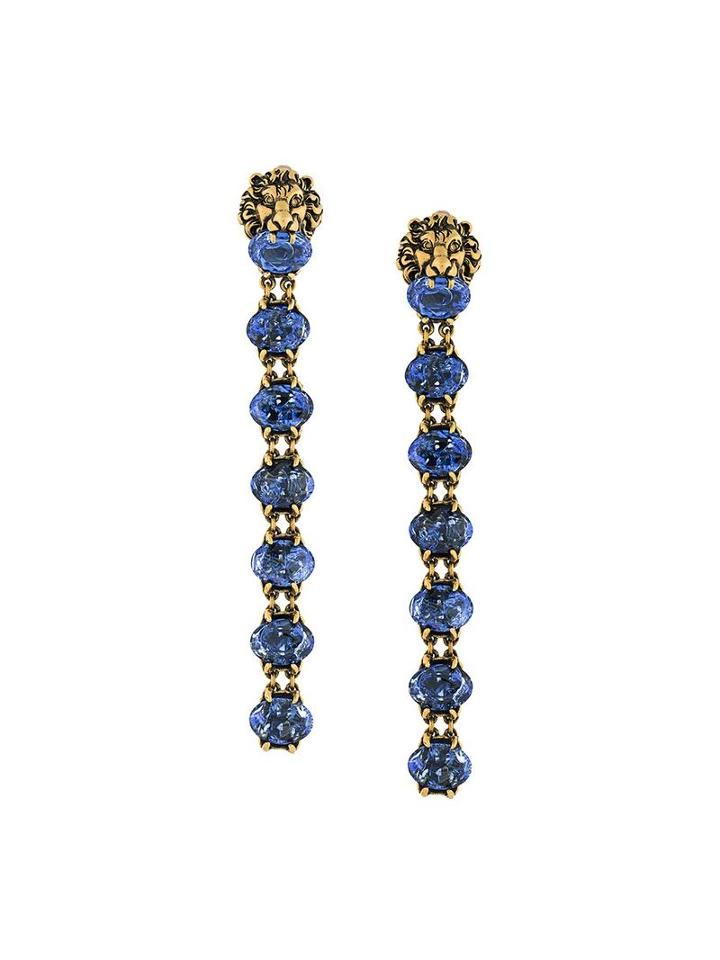 Gucci Pendant Earrings, Metallic