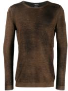 Avant Toi Fine Knit Sweatshirt - Brown