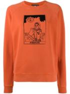 Alexa Chung Graphic Sweatshirt - Orange
