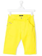 Diesel Kids Denim Shorts - Yellow & Orange