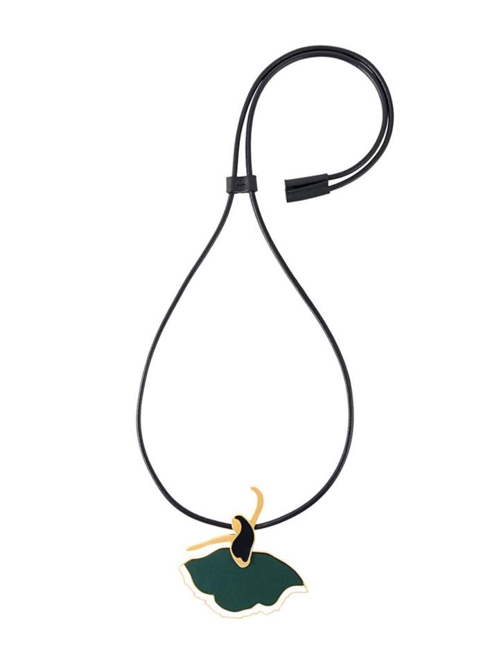 Marni Dancer Pendant Necklace, Women's, Black