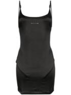 1017 Alyx 9sm Satin Logo Mini Dress - Black