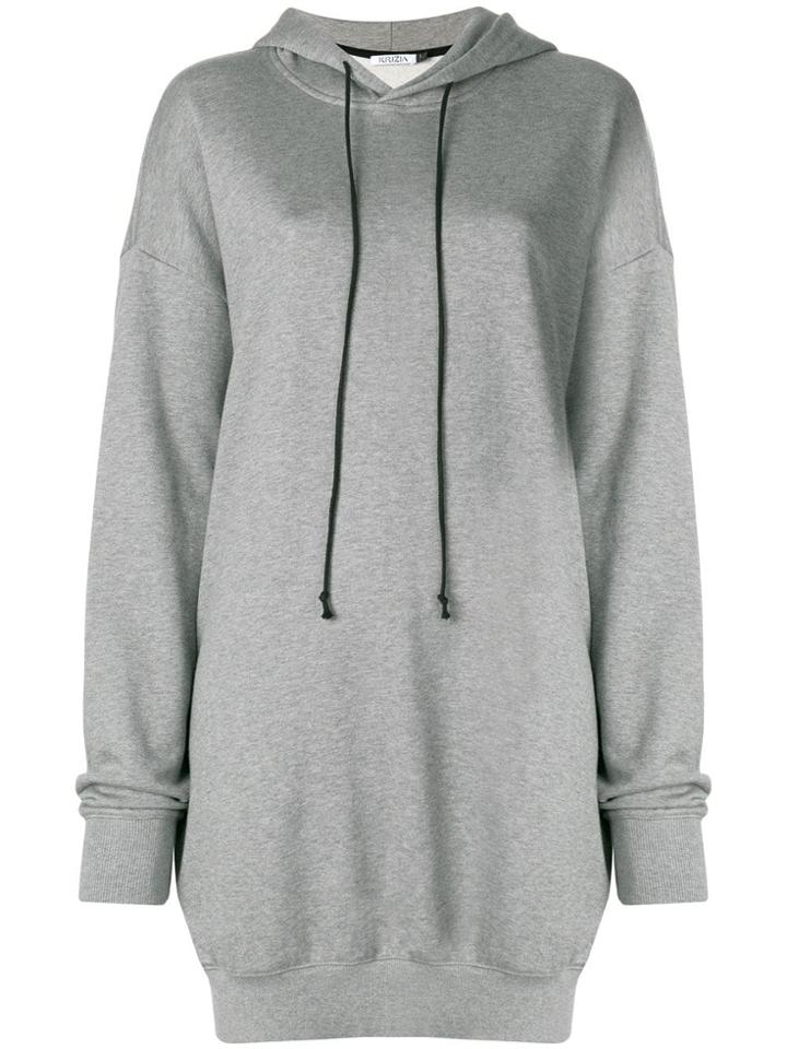 Krizia Long Length Hoodie - Grey