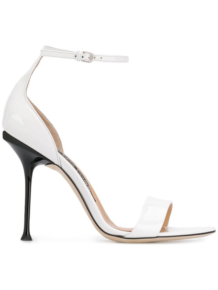 Sergio Rossi Ankle Strap Sandals - White