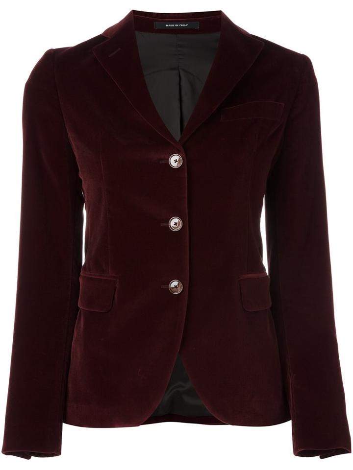Tagliatore Velvet Fitted Jacket