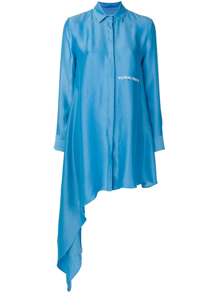 Off-white Asymmetric Shirt - Blue