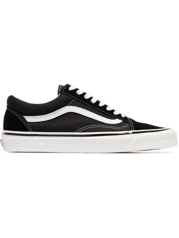 Vans Black And White 36 Dx Anaheim Factory Leather And Canvas Sneakers