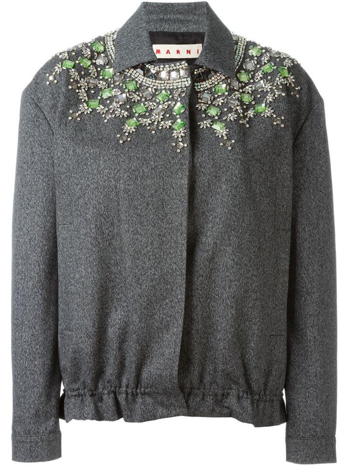 Marni Gemstone Embellished Jacket