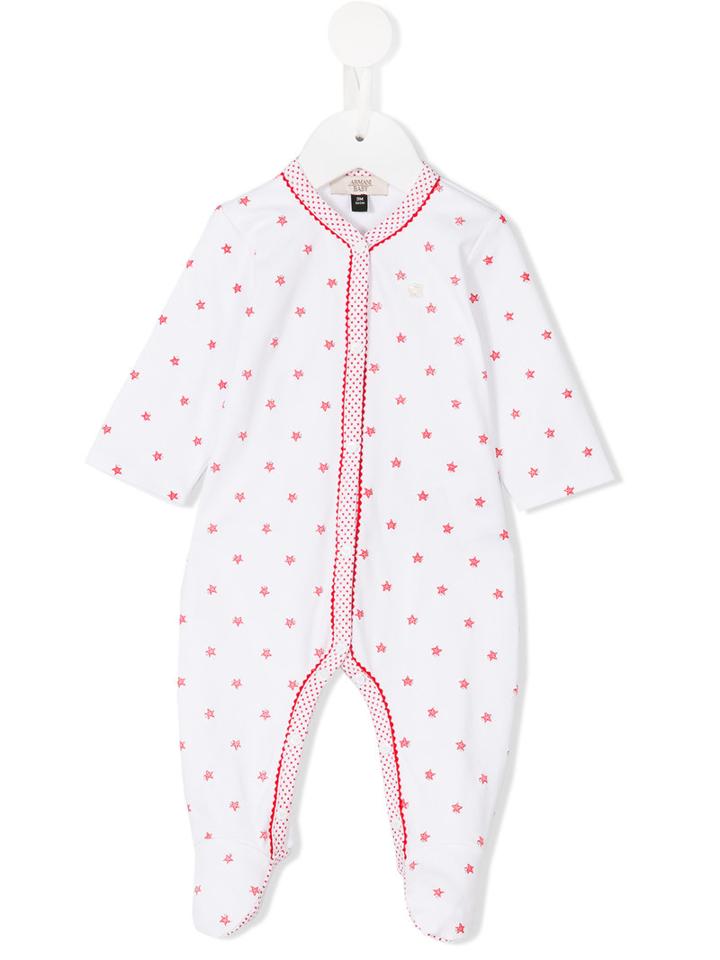 Armani Junior - Star Print Romper - Kids - Cotton - 6 Mth, White