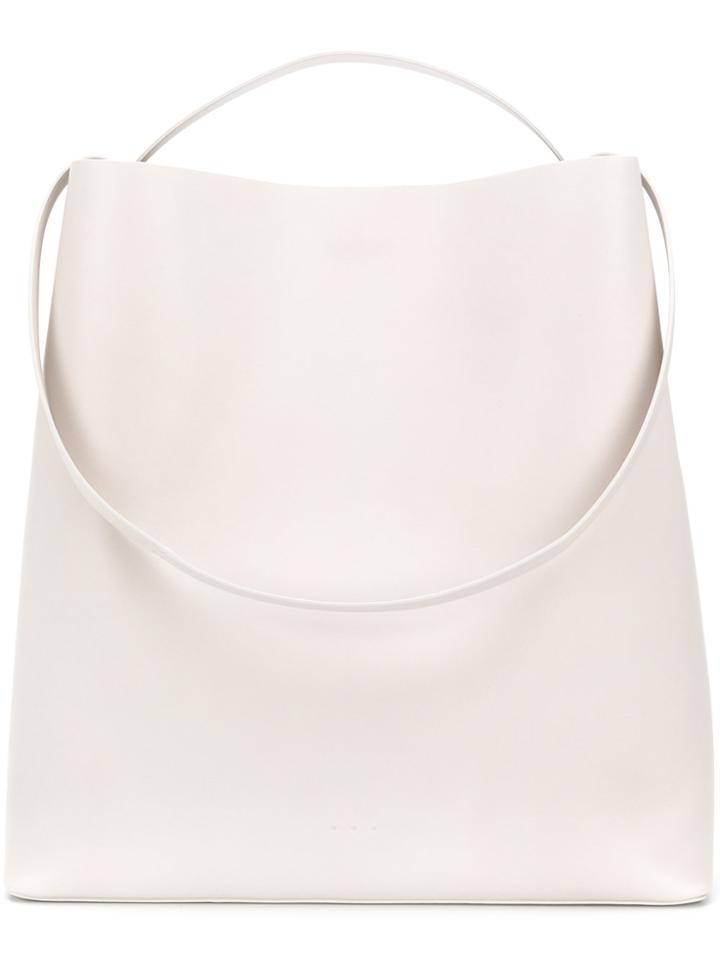 Aesther Ekme Rectangular Box Tote - White