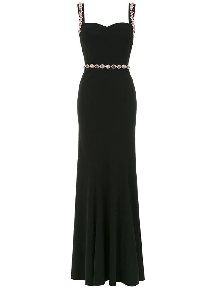 Dolce & Gabbana Crystal Embellished Gown - Black