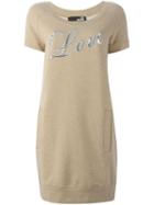 Moschino Vintage 'love' Print Shift Dress