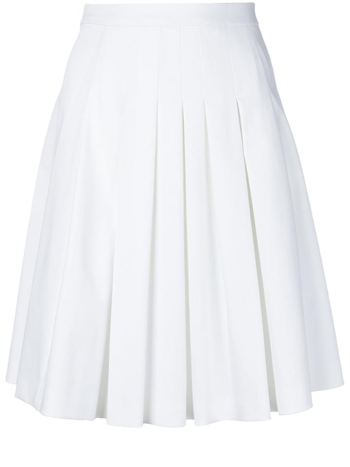 Red Valentino Pleated Skirt - White