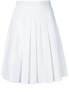 Red Valentino Pleated Skirt - White