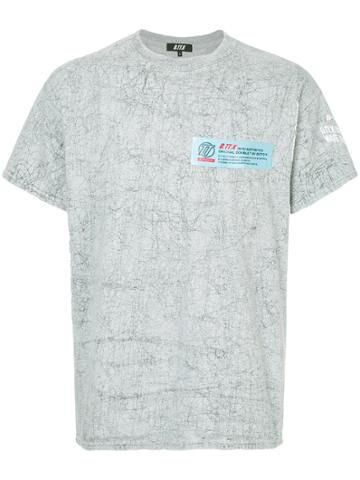 D.tt.k Printed T-shirt With Patch Detail - Grey