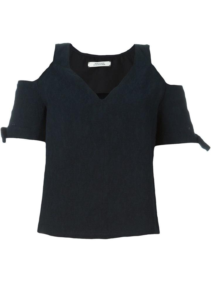 Dorothee Schumacher Cold Shoulder Top - Blue
