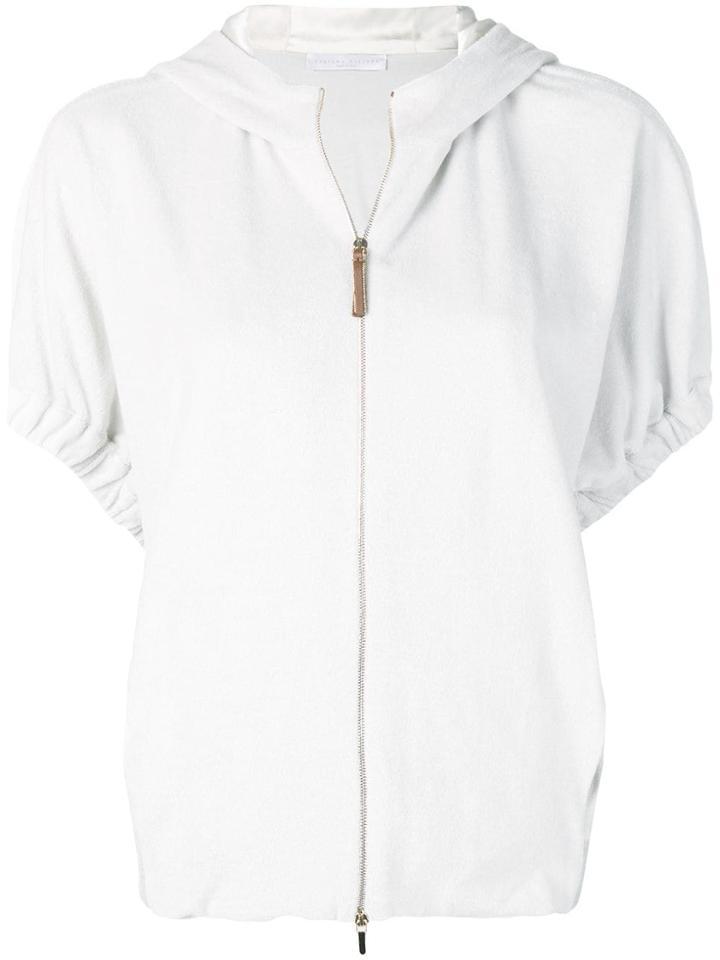 Fabiana Filippi Shortsleeved Hoodie - Grey