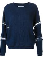 Julien David Sheer Panel Sweater