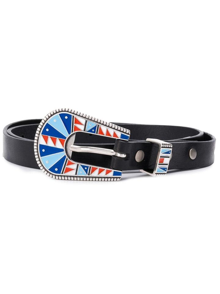 Alanui Printed Buckle Belt - Black